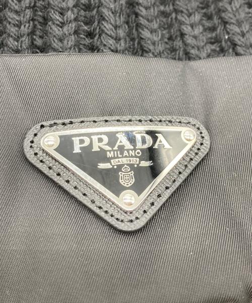 PRADA（プラダ）PRADA (プラダ) Re-Nylon  TRIANGLE LOGO BEANIE サイズ:Mの古着・服飾アイテム