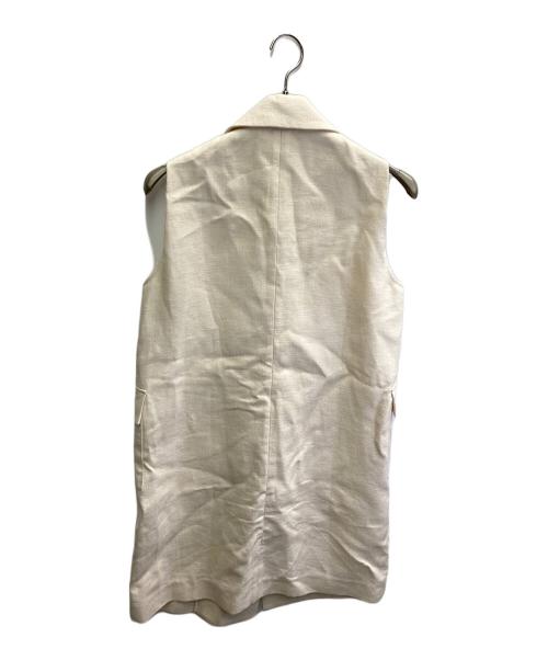 VERMEIL par iena（ヴェルメイユ パー イエナ）VERMEIL par iena (ヴェルメイユ パー イエナ) ダブルフェイスロングジレ アイボリー サイズ:36の古着・服飾アイテム