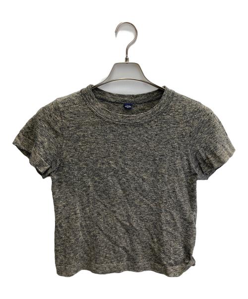 45R（フォーティファイブ・アール）45R (フォーティファイブ・アール) ギマKNIT T-SHIRT ブラウン サイズ:2の古着・服飾アイテム