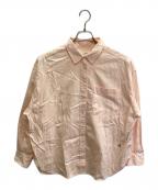 SHIPSシップス）の古着「ピンオックス刺繍シャツ」｜オレンジ