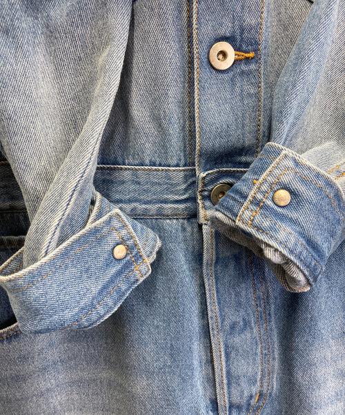 Whim Gazette（ウィムガゼット）Whim Gazette (ウィムガゼット) デニムジャンプスーツ インディゴ サイズ:Freeの古着・服飾アイテム