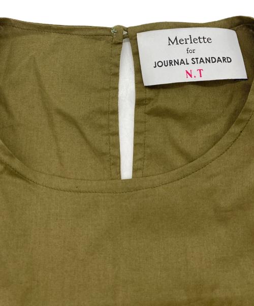Merlette for JOURNAL STANDARD（マーレット フォー ジャーナルスタンダード）Merlette for JOURNAL STANDARD (マーレット フォー ジャーナルスタンダード) 別注 SOLIMANフリルワンピース カーキ サイズ:Sの古着・服飾アイテム