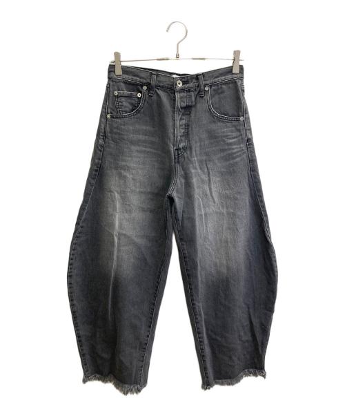 Whim Gazette（ウィムガゼット）Whim Gazette (ウィムガゼット) ラインカーブDENIM ブラック サイズ:38の古着・服飾アイテム