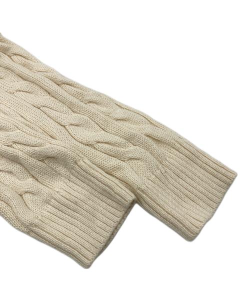 POLO RALPH LAUREN（ポロ・ラルフローレン）POLO RALPH LAUREN (ポロ・ラルフローレン) ケーブルニット アイボリー サイズ:Mの古着・服飾アイテム