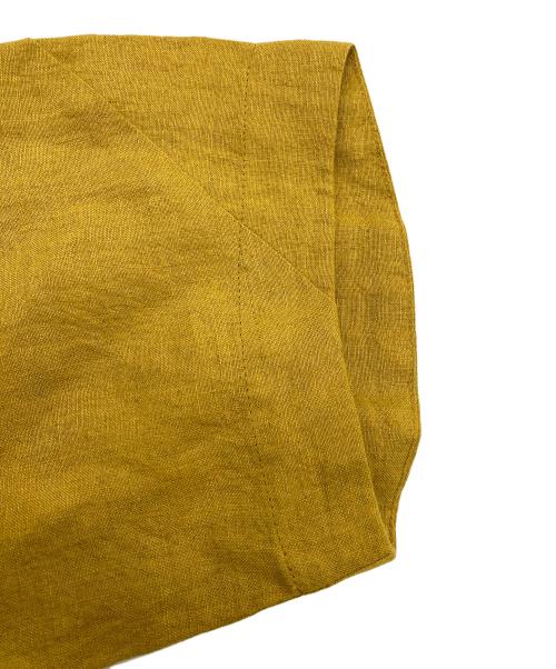 Cotton House Aya（コットンハウス アヤ）Cotton House Aya (コットンハウス アヤ) リネンワンピース イエロー サイズ:Mの古着・服飾アイテム