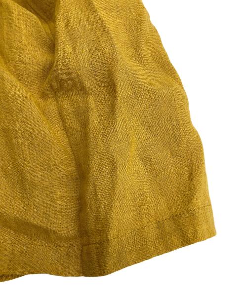 Cotton House Aya（コットンハウス アヤ）Cotton House Aya (コットンハウス アヤ) リネンワンピース イエロー サイズ:Mの古着・服飾アイテム