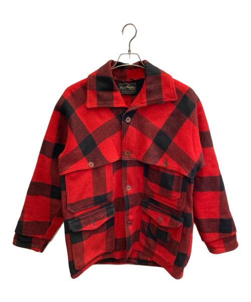 Hirsch weis（ハーシュワイス）Hirsch Weis (ハーシュワイス) ヴィンテージ ダブルマッキーノウールジャケット レッド サイズ:FREEの古着・服飾アイテム