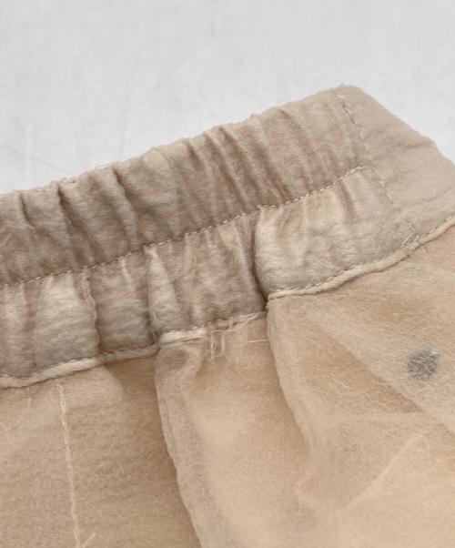 eimy istoire（エイミーイストワール）eimy istoire (エイミーイストワール) パールスタッズボリュームフレアスカート ベージュ サイズ:FREEの古着・服飾アイテム