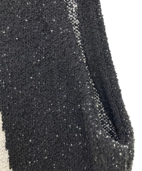 Ameri（アメリ）AMERI (アメリ) LOOP YARN SEMI FLARE KNIT DRESS ブラック サイズ:Mの古着・服飾アイテム