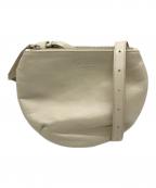 MM6 Maison Margielaエムエムシックスメゾンマルジェラ）の古着「カウレザーショルダーバッグ」｜アイボリー