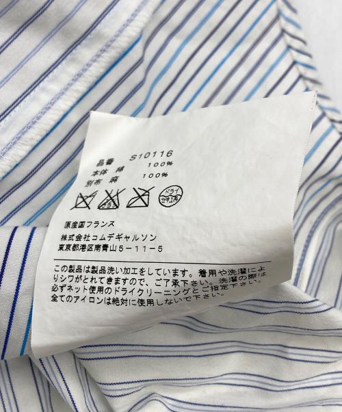COMME des GARCONS SHIRT（コムデギャルソンシャツ）COMME des GARCONS SHIRT (コムデギャルソンシャツ) パッチワークシャツ ブルー サイズ:Mの古着・服飾アイテム