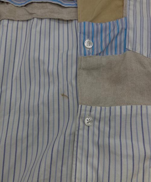 COMME des GARCONS SHIRT（コムデギャルソンシャツ）COMME des GARCONS SHIRT (コムデギャルソンシャツ) パッチワークシャツ ブルー サイズ:Mの古着・服飾アイテム