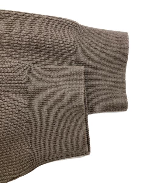 BLACK LABEL CRESTBRIDGE（ブラックレーベル クレストブリッジ）BLACK LABEL CRESTBRIDGE (ブラックレーベル クレストブリッジ) デザイン切替ニット ブラウン サイズ:LLの古着・服飾アイテム