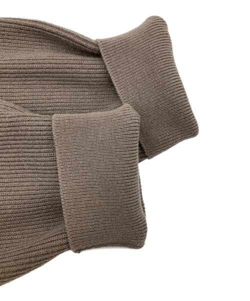 BLACK LABEL CRESTBRIDGE（ブラックレーベル クレストブリッジ）BLACK LABEL CRESTBRIDGE (ブラックレーベル クレストブリッジ) デザイン切替ニット ブラウン サイズ:LLの古着・服飾アイテム