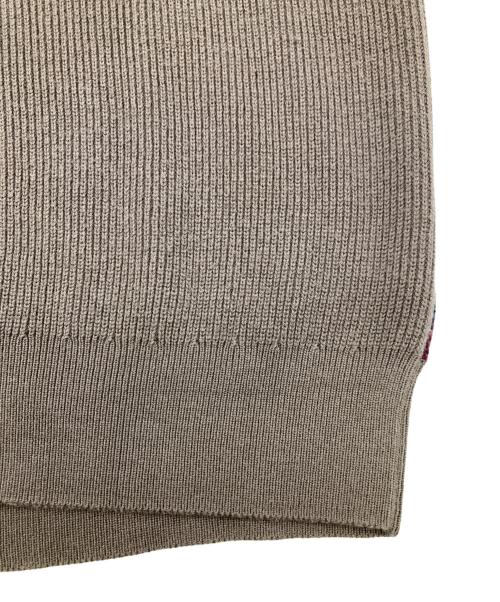 BLACK LABEL CRESTBRIDGE（ブラックレーベル クレストブリッジ）BLACK LABEL CRESTBRIDGE (ブラックレーベル クレストブリッジ) デザイン切替ニット ブラウン サイズ:LLの古着・服飾アイテム