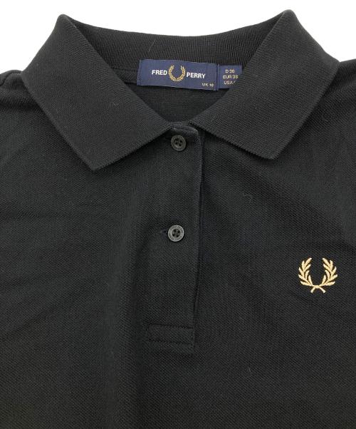 FRED PERRY（フレッドペリー）FRED PERRY (フレッドペリー) Tartan Panel Pique Dress ブラック サイズ:10の古着・服飾アイテム