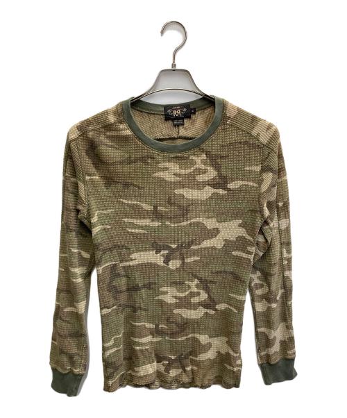 RRL（ダブルアールエル）RRL (ダブルアールエル) カモ柄サーマルカットソー カーキ サイズ:XSの古着・服飾アイテム