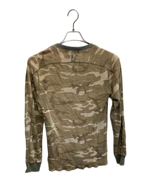 RRL（ダブルアールエル）RRL (ダブルアールエル) カモ柄サーマルカットソー カーキ サイズ:XSの古着・服飾アイテム