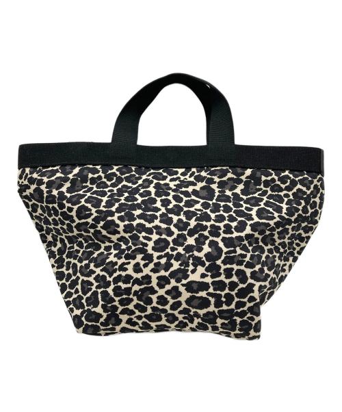 Herve Chapelier（エルベシャプリエ）Herve Chapelier (エルベシャプリエ) レオパード舟形トートバッグ ブラック×ベージュ（パンサー）の古着・服飾アイテム