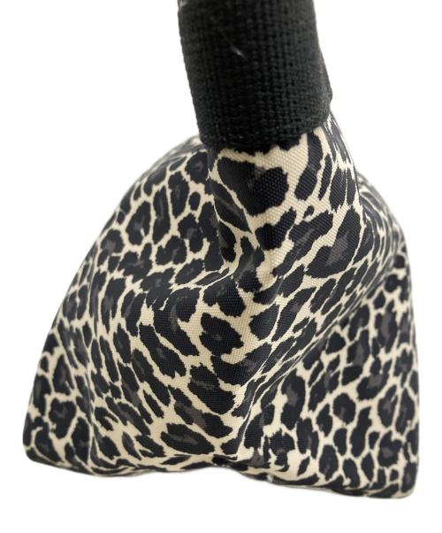 Herve Chapelier（エルベシャプリエ）Herve Chapelier (エルベシャプリエ) レオパード舟形トートバッグ ブラック×ベージュ（パンサー）の古着・服飾アイテム