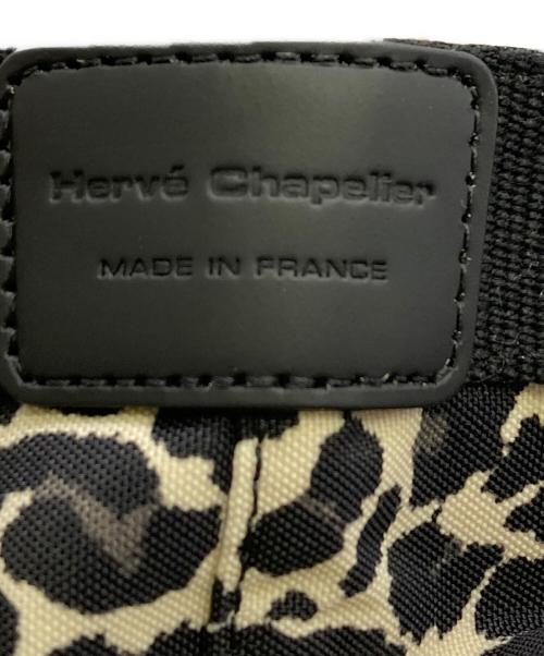 Herve Chapelier（エルベシャプリエ）Herve Chapelier (エルベシャプリエ) レオパード舟形トートバッグ ブラック×ベージュ（パンサー）の古着・服飾アイテム