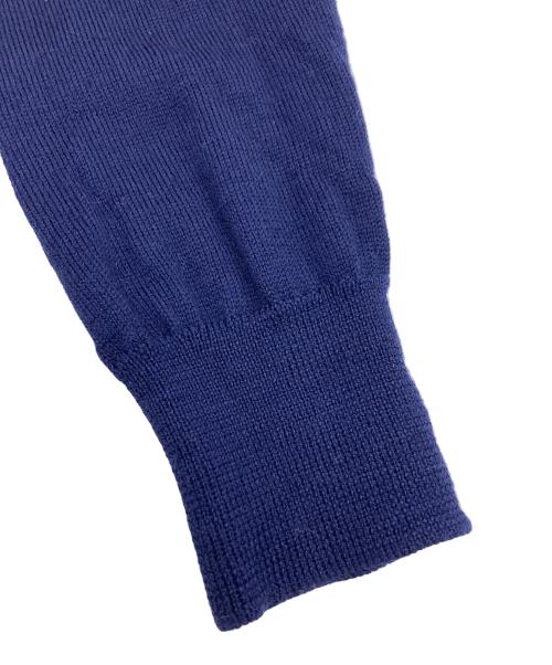 MIU MIU（ミュウミュウ）MIU MIU (ミュウミュウ) ハートモチーフカーディガン ネイビー サイズ:42の古着・服飾アイテム