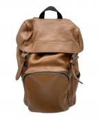 COACHコーチ）の古着「ヘンリーレザーフラップリュック」｜ブラウン