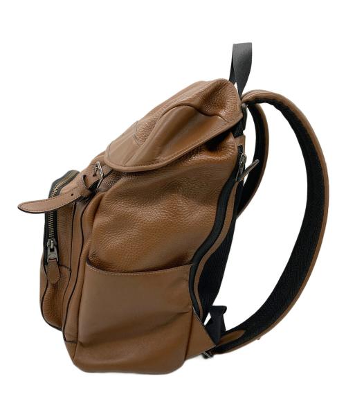 COACH（コーチ）COACH (コーチ) ヘンリーレザーフラップリュック ブラウンの古着・服飾アイテム