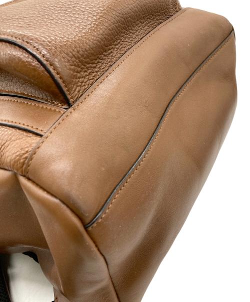 COACH（コーチ）COACH (コーチ) ヘンリーレザーフラップリュック ブラウンの古着・服飾アイテム