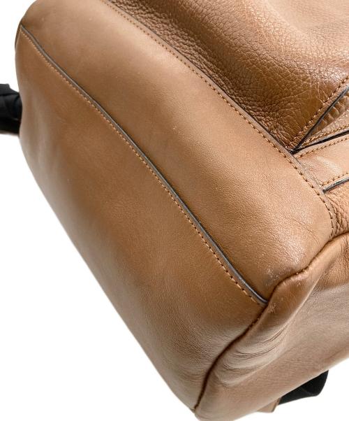 COACH（コーチ）COACH (コーチ) ヘンリーレザーフラップリュック ブラウンの古着・服飾アイテム