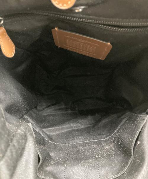 COACH（コーチ）COACH (コーチ) ヘンリーレザーフラップリュック ブラウンの古着・服飾アイテム