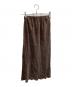 Noble (ノーブル) キュプラサテンナローAラインスカート ブラウン サイズ:36：7000円