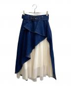 Resexxyリゼクシー）の古着「チュールボリュームスカート」｜インディゴ
