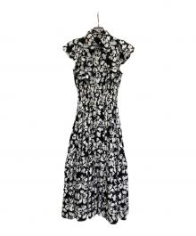 And Couture（アンドクチュール）の古着「フリルシャツワンピース」｜ホワイト×ブラック