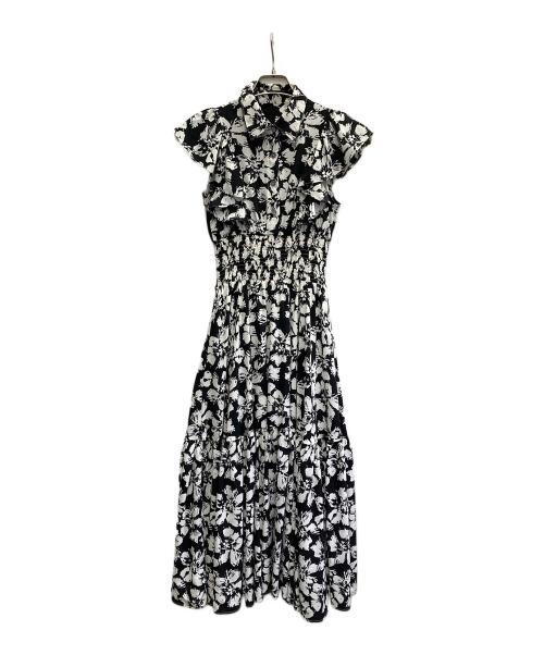 And Couture（アンドクチュール）And Couture (アンドクチュール) フリルシャツワンピース ホワイト×ブラック サイズ:FREEの古着・服飾アイテム