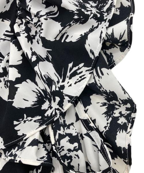 And Couture（アンドクチュール）And Couture (アンドクチュール) フリルシャツワンピース ホワイト×ブラック サイズ:FREEの古着・服飾アイテム