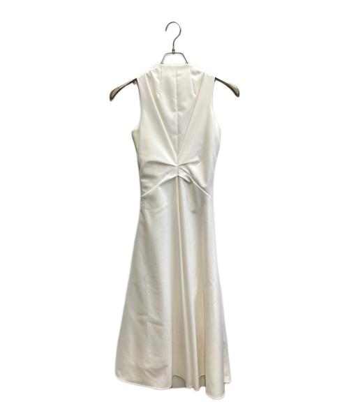 anuans（アニュアンス）anuans (アニュアンス) ツイストギャザーワンピース ホワイト サイズ:Mの古着・服飾アイテム