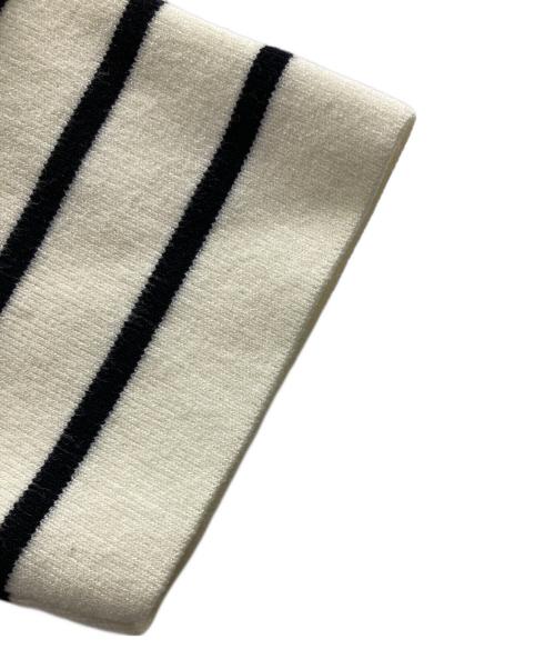 anuans（アニュアンス）anuans (アニュアンス) ポロニットドッキングワンピース ブラック×ホワイト サイズ:Sの古着・服飾アイテム