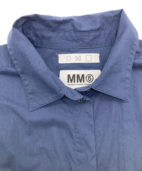 MM6 Maison Margiela（エムエムシックスメゾンマルジェラ）MM6 Maison Margiela (エムエムシックスメゾンマルジェラ) S/S Shirt ネイビー サイズ:1の古着・服飾アイテム