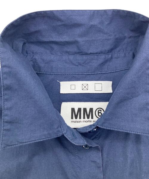 MM6 Maison Margiela（エムエムシックスメゾンマルジェラ）MM6 Maison Margiela (エムエムシックスメゾンマルジェラ) S/S Shirt ネイビー サイズ:1の古着・服飾アイテム