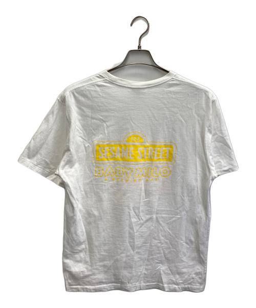 A BATHING APE（ア ベイシング エイプ）A BATHING APE (ア ベイシング エイプ) SESAME STREET (セサミストリート) プリントTシャツ ホワイト サイズ:XLの古着・服飾アイテム