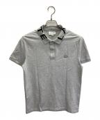 LACOSTEラコステ）の古着「ジャカードリブニットカラーポロシャツ」｜グレー