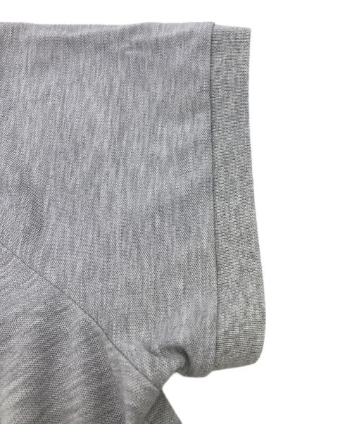 LACOSTE（ラコステ）LACOSTE (ラコステ) ジャカードリブニットカラーポロシャツ グレー サイズ:Mの古着・服飾アイテム