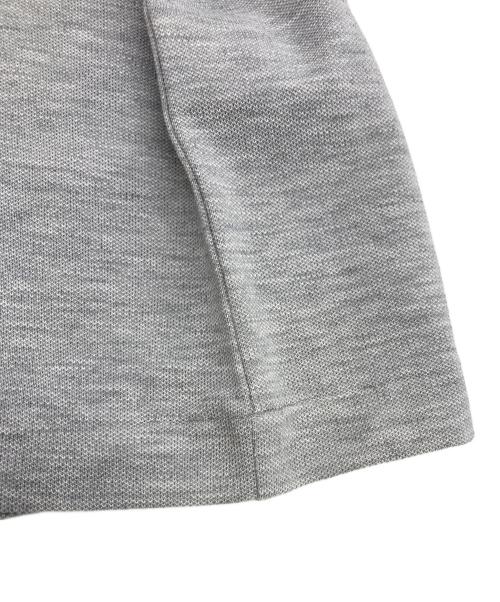 LACOSTE（ラコステ）LACOSTE (ラコステ) ジャカードリブニットカラーポロシャツ グレー サイズ:Mの古着・服飾アイテム