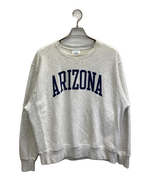 Champion REVERSE WEAVE（チャンピオン リバース ウィーブ）Champion REVERSE WEAVE (チャンピオン リバース ウィーブ) カレッジロゴ プリントスウェット グレー サイズ:Lの古着・服飾アイテム