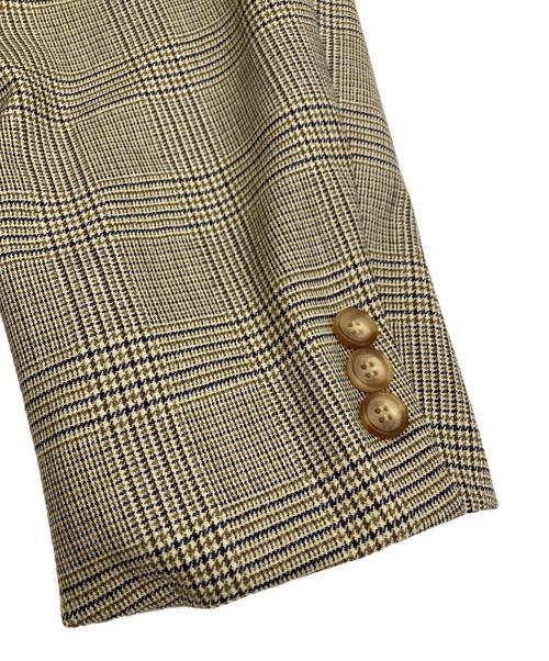 BROOKS BROTHERS（ブルックスブラザーズ）BROOKS BROTHERS (ブルックスブラザーズ) 千鳥格子柄 テーラードジャケット ブラウン サイズ:39の古着・服飾アイテム