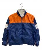 NIKEナイキ）の古着「00s ナイロンジャケット」｜オレンジ×ネイビー