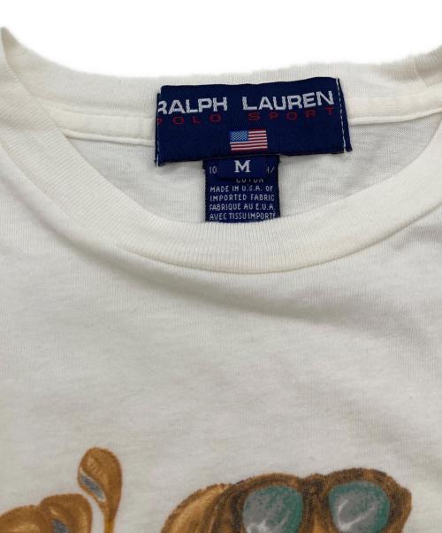 Ralph Lauren POLO SPORT（ラルフローレン ポロスポーツ）Ralph Lauren POLO SPORT (ラルフローレン ポロスポーツ) 90s POLP BEAR TEE ホワイト サイズ:Mの古着・服飾アイテム