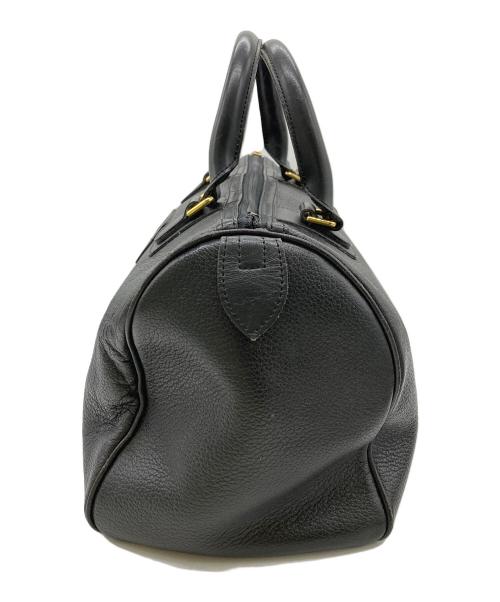 BURBERRY（バーバリー）BURBERRY (バーバリー) ノバチェックボストンバッグ ブラックの古着・服飾アイテム