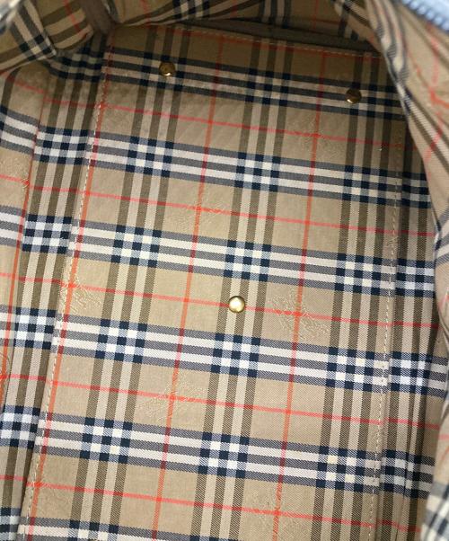 BURBERRY（バーバリー）BURBERRY (バーバリー) ノバチェックボストンバッグ ブラックの古着・服飾アイテム